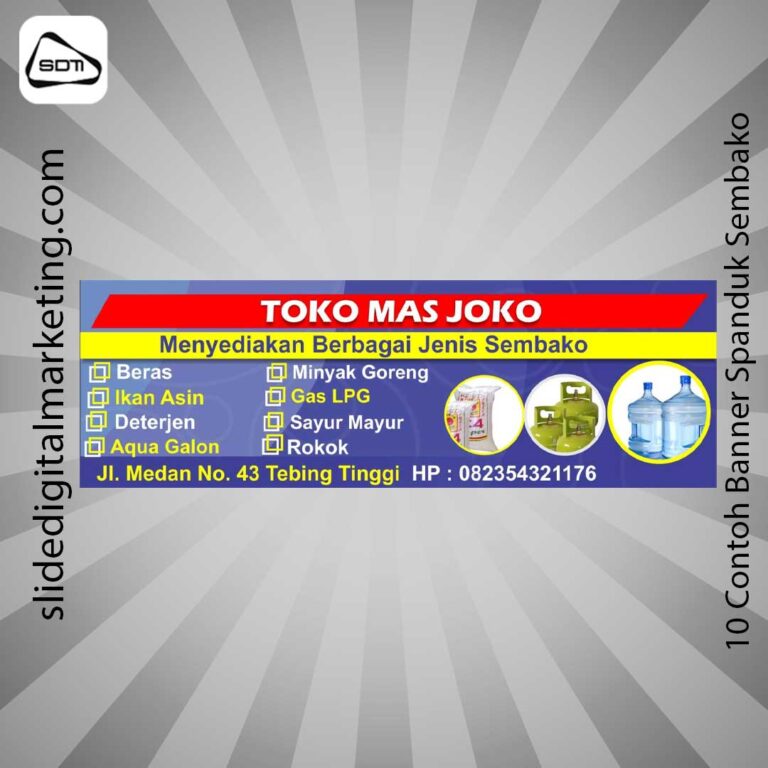 Contoh Banner Spanduk Sembako Slidedigitalmarketing