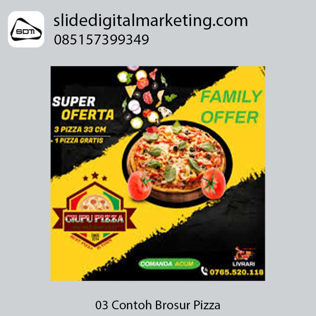 contoh brosur pizza